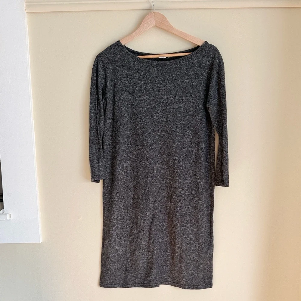 GAP Modal cotton blend midi shift dress mid length arms sz xs